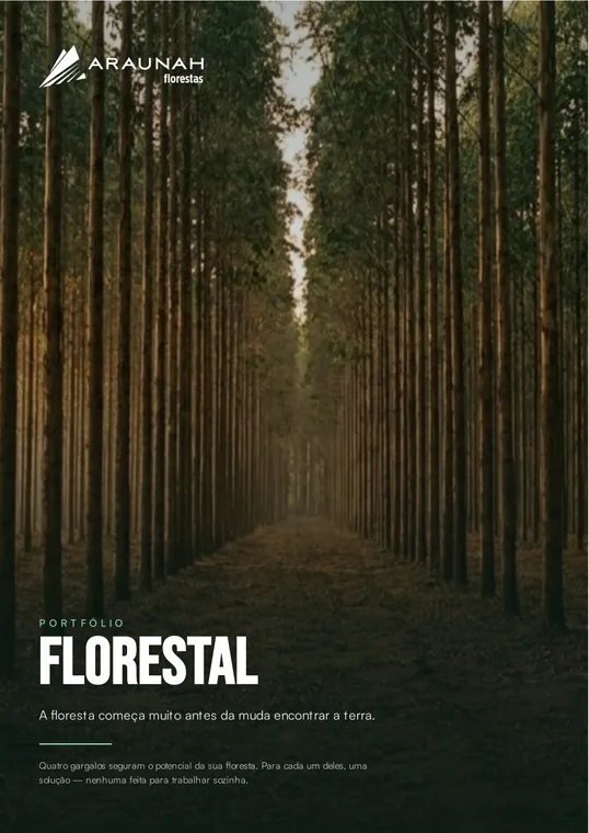 Capa do Portfólio Florestal da Araunah